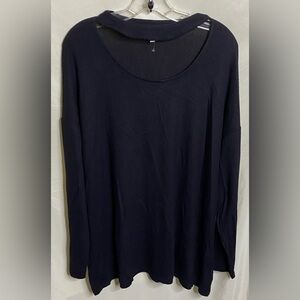 New Maurice’s Black Tunic Choker Sweater
